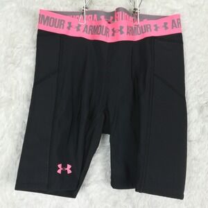Under Armour Utility‎ Womens Slider Shorts Softball Padded Black Pull On XS